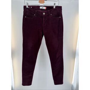 CAbi Women's Corduroy Pants in Burgundy